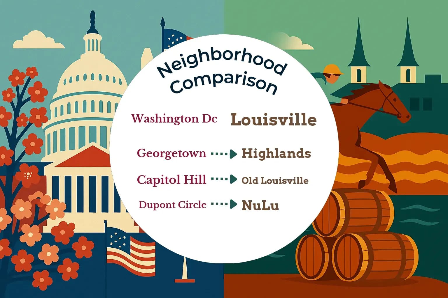 Washington DC vs Louisville Neighborhood Comparison