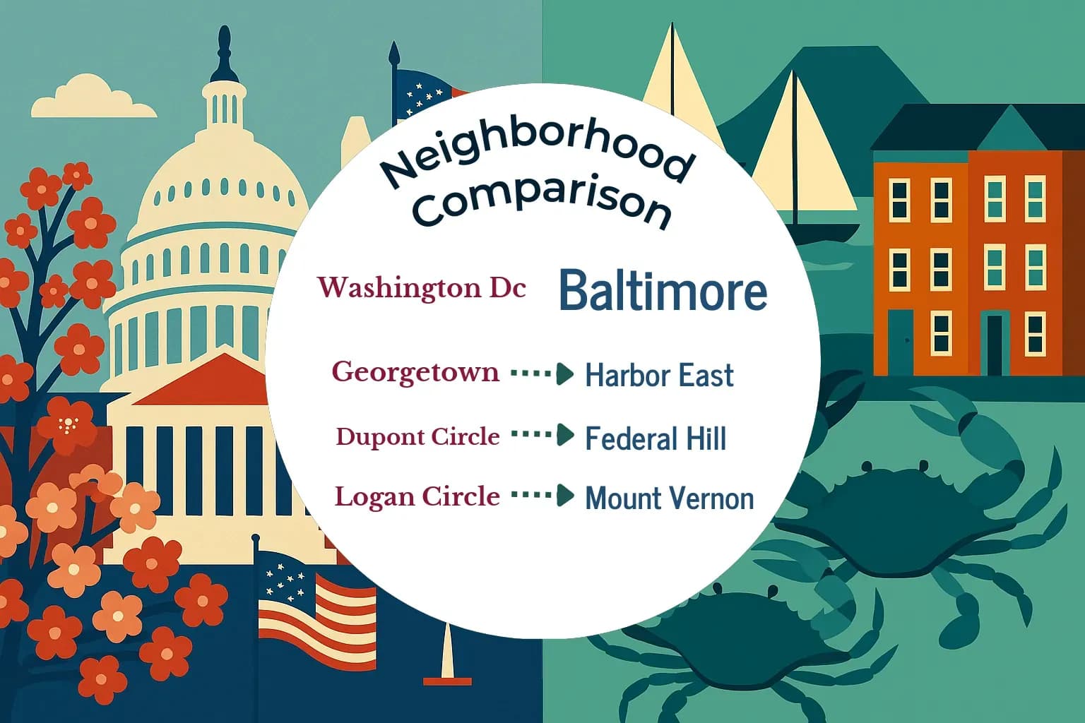 Washington DC vs Baltimore Neighborhood Comparison
