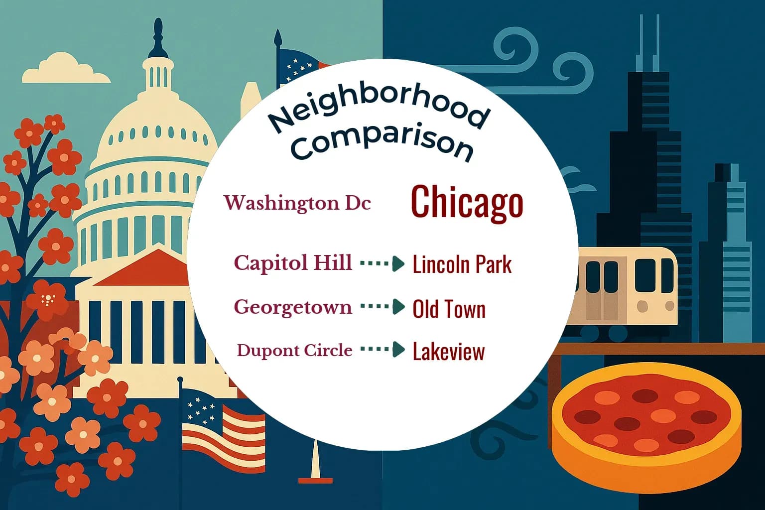 Washington DC vs Chicago Neighborhood Comparison