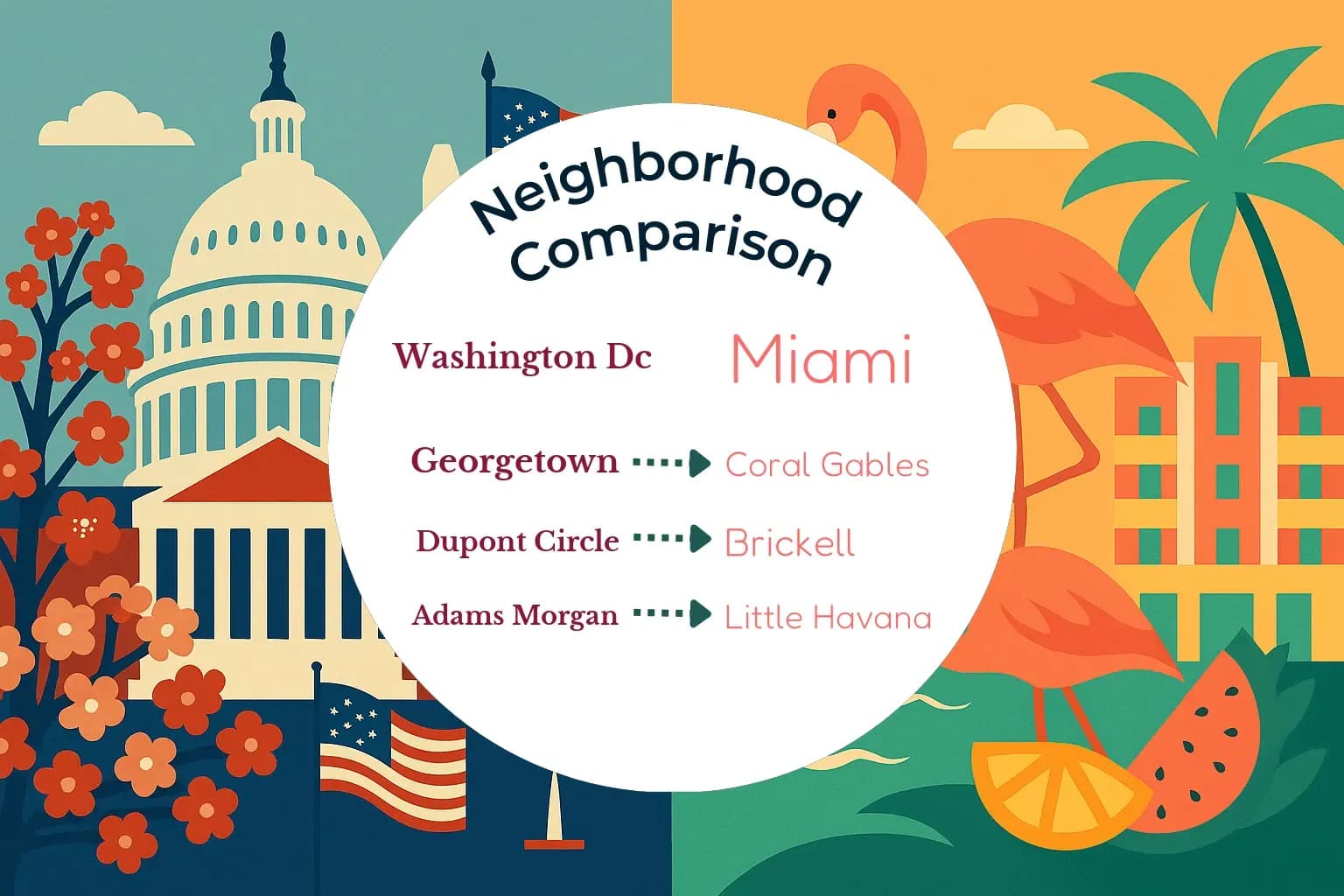 Washington DC vs Miami Neighborhood Comparison
