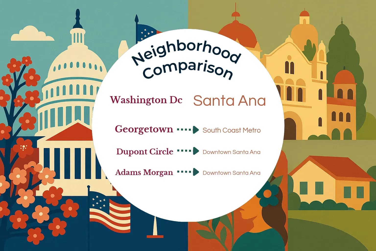 Washington DC vs Santa Ana Neighborhood Comparison