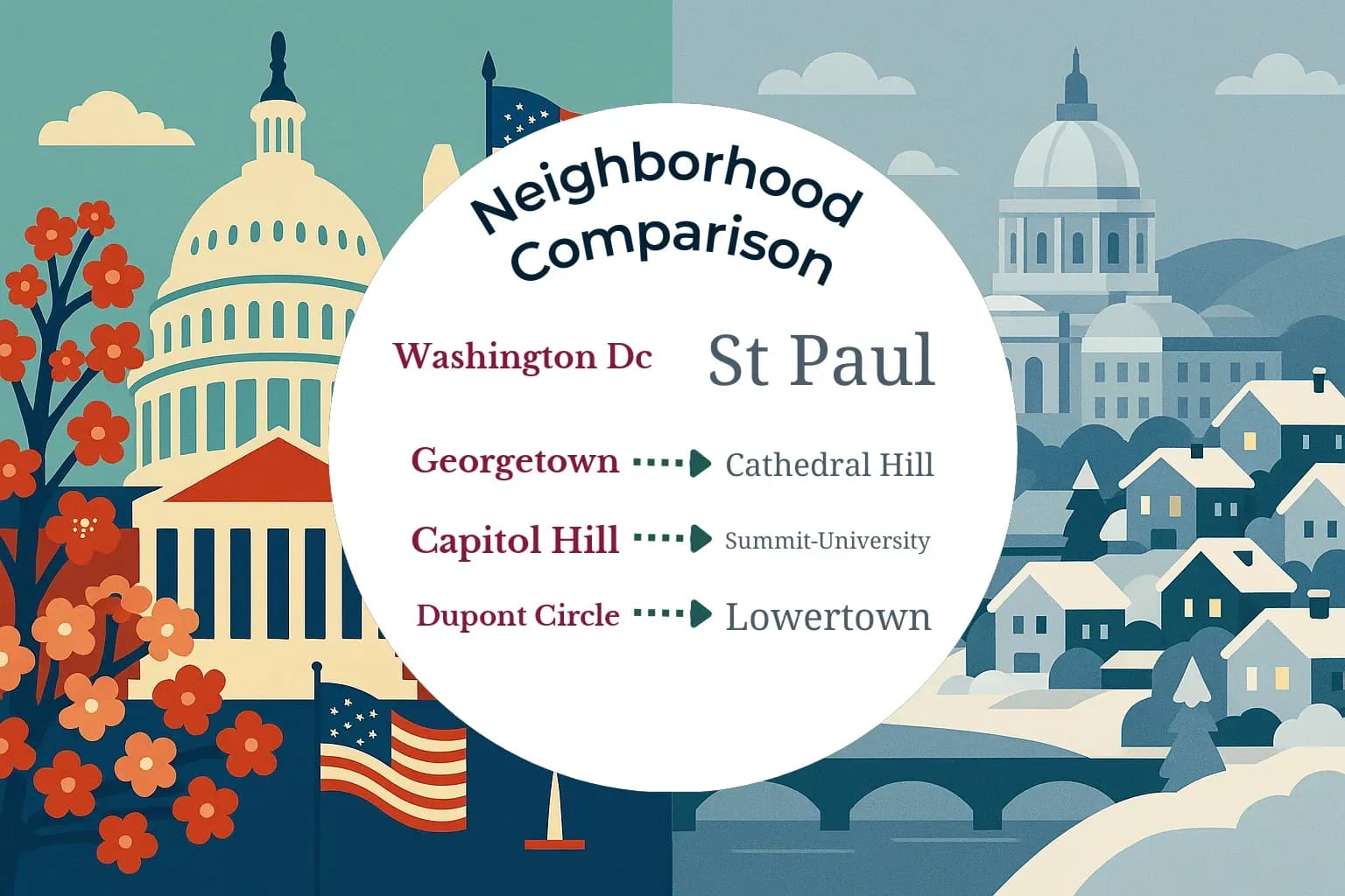 Washington DC vs St. Paul Neighborhood Comparison