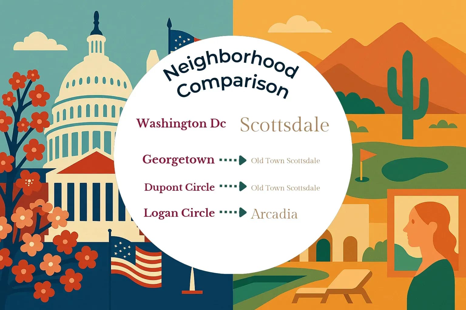 Washington DC vs Scottsdale Neighborhood Comparison
