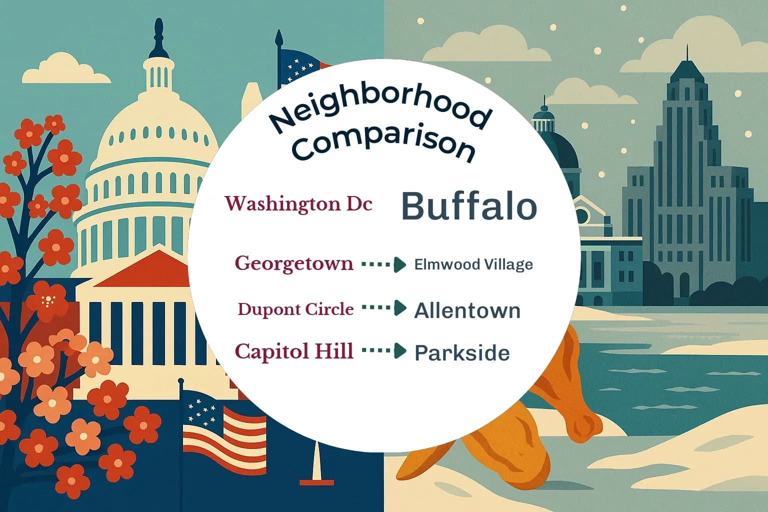 Washington DC vs Buffalo Neighborhood Comparison