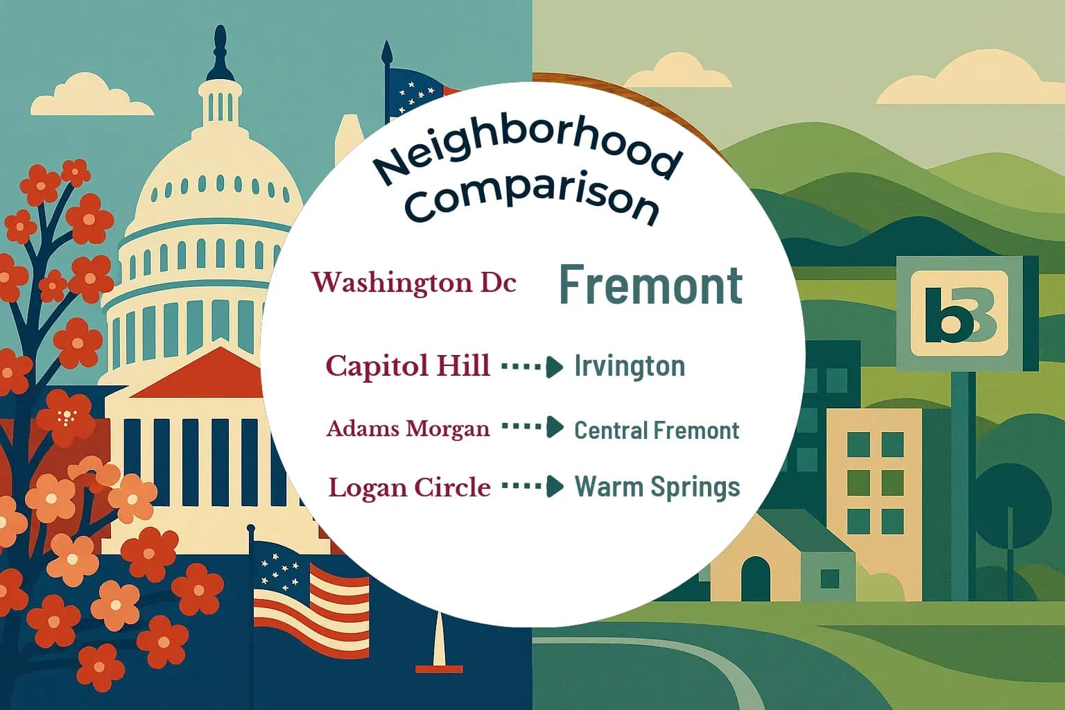 Washington DC vs Fremont Neighborhood Comparison