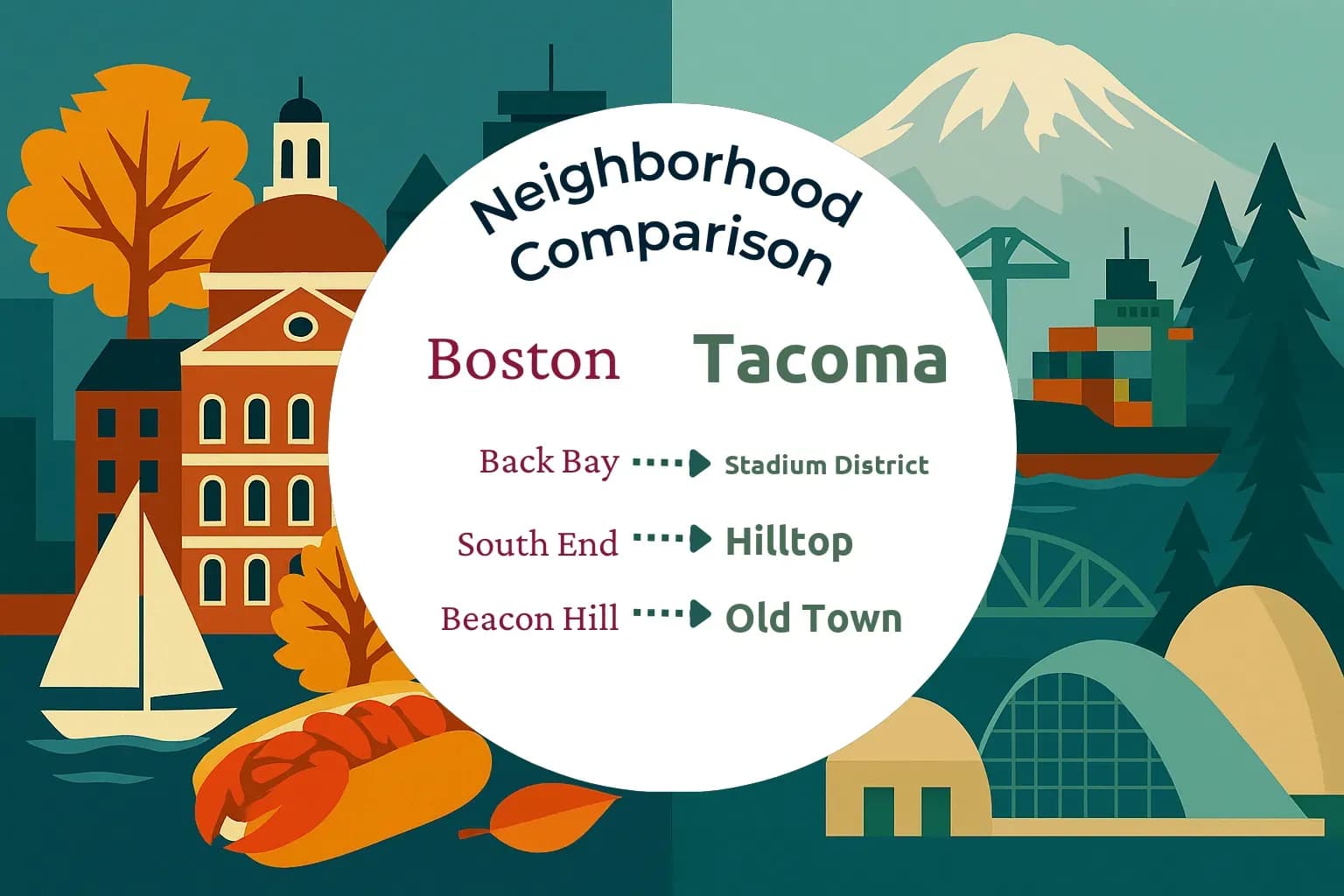 Boston vs Tacoma Neighborhood Comparison