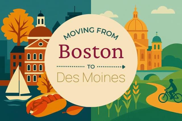 Moving from Boston to Des Moines