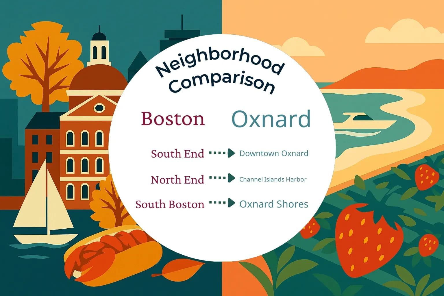 Boston vs Oxnard Neighborhood Comparison