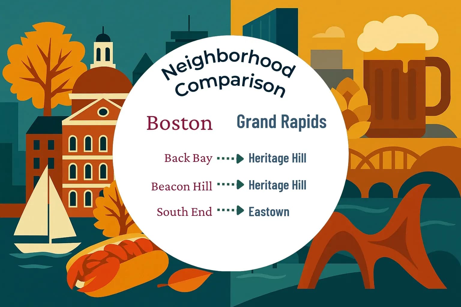 Boston vs Grand Rapids Neighborhood Comparison