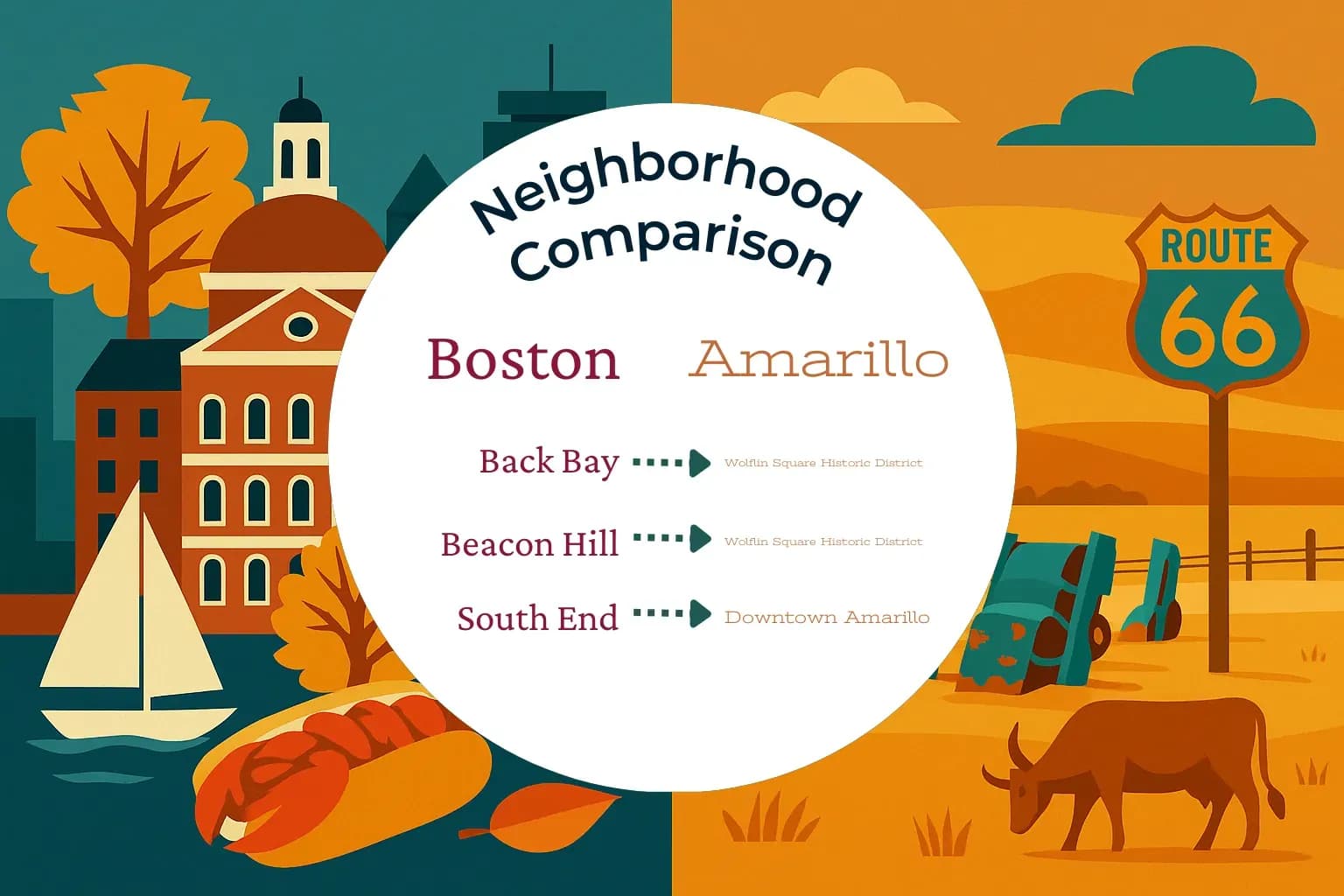 Boston vs Amarillo Neighborhood Comparison
