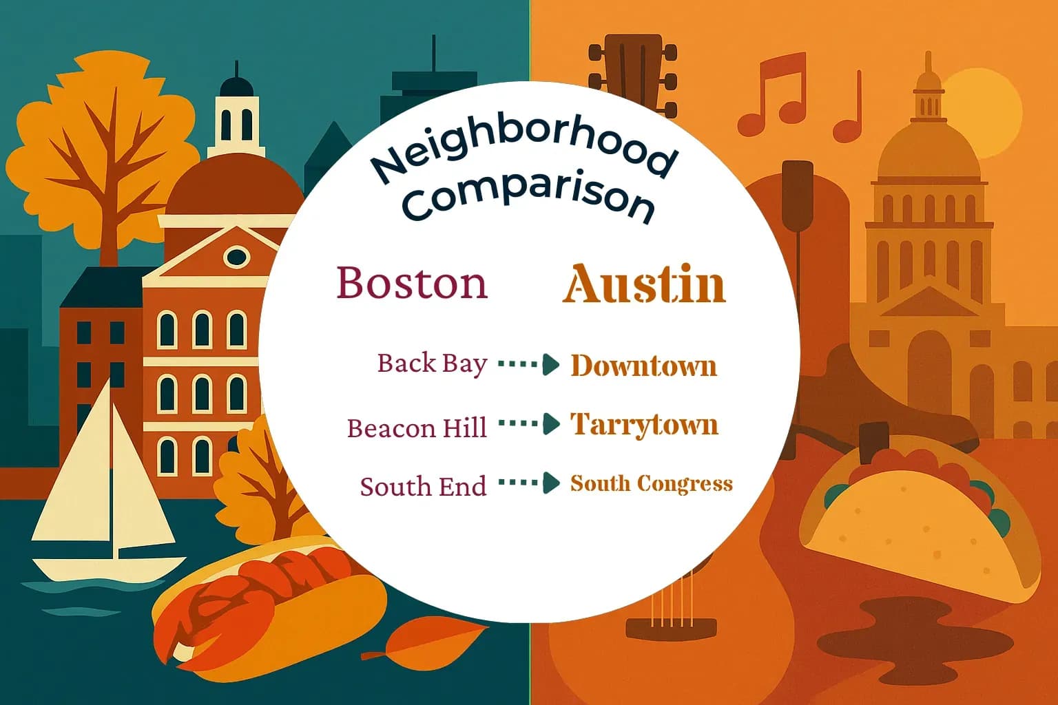 Boston vs Austin Neighborhood Comparison