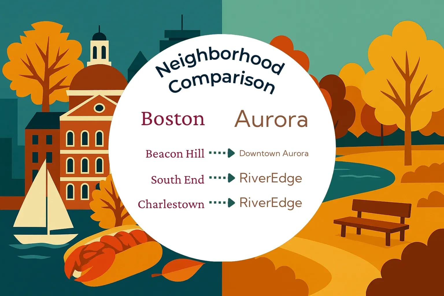 Boston vs Aurora Neighborhood Comparison