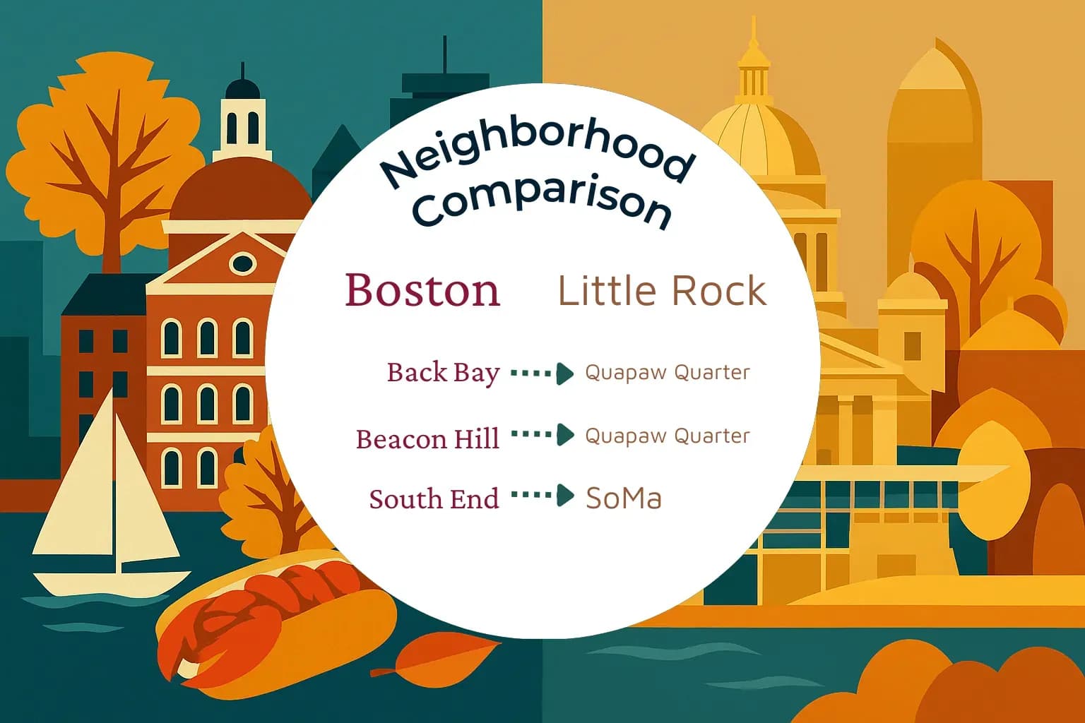 Boston vs Little Rock Neighborhood Comparison