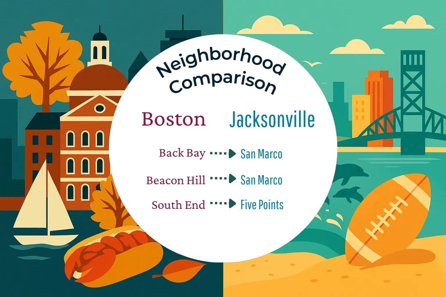 Boston vs Jacksonville Neighborhood Comparison