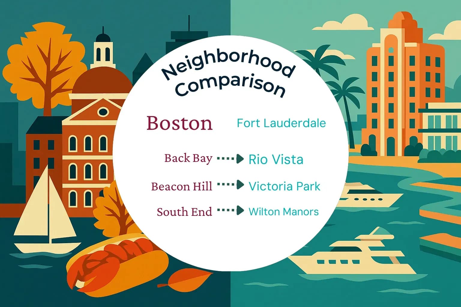 Boston vs Fort Lauderdale Neighborhood Comparison