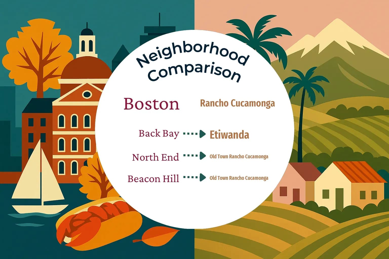 Boston vs Rancho Cucamonga Neighborhood Comparison