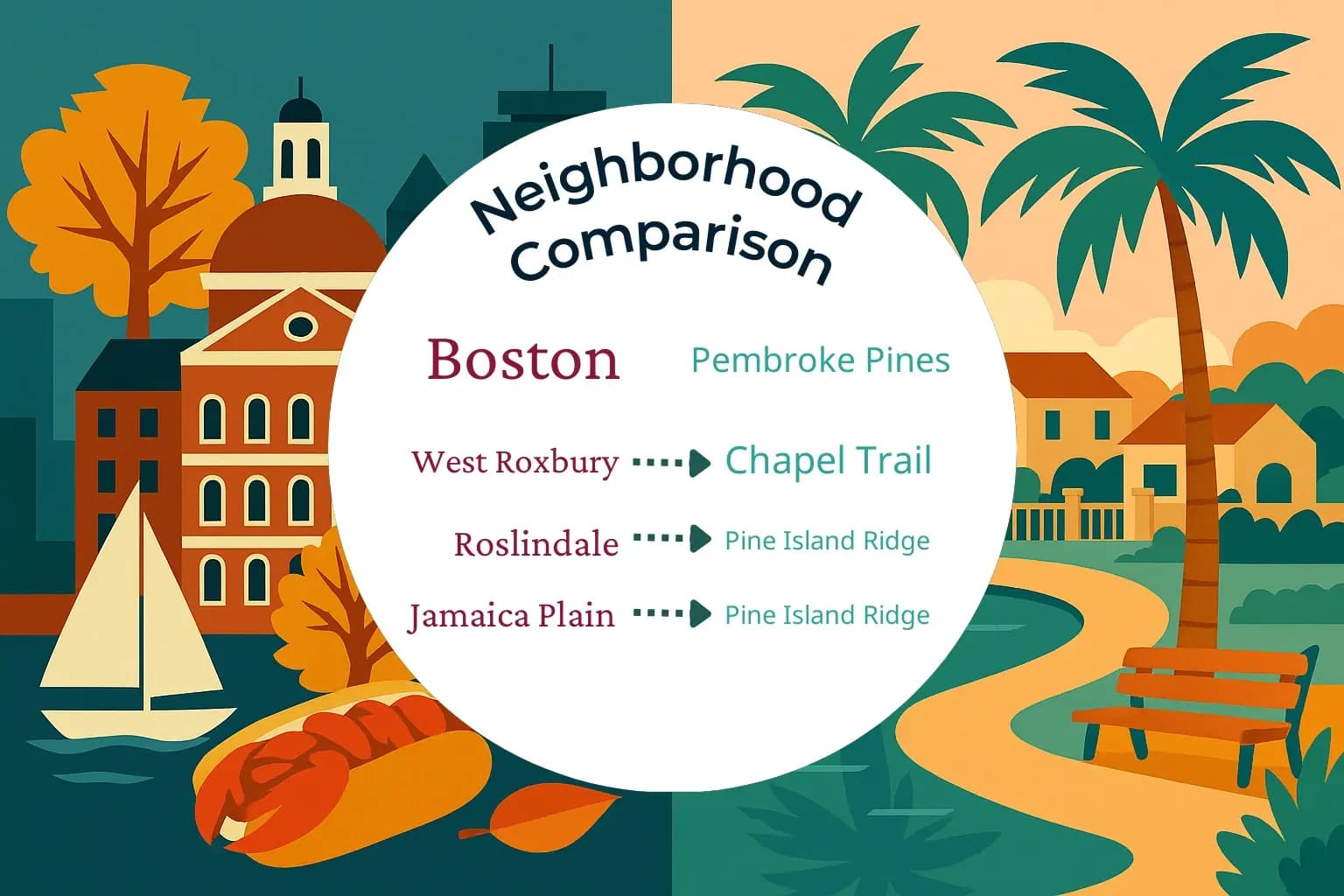 Boston vs Pembroke Pines Neighborhood Comparison