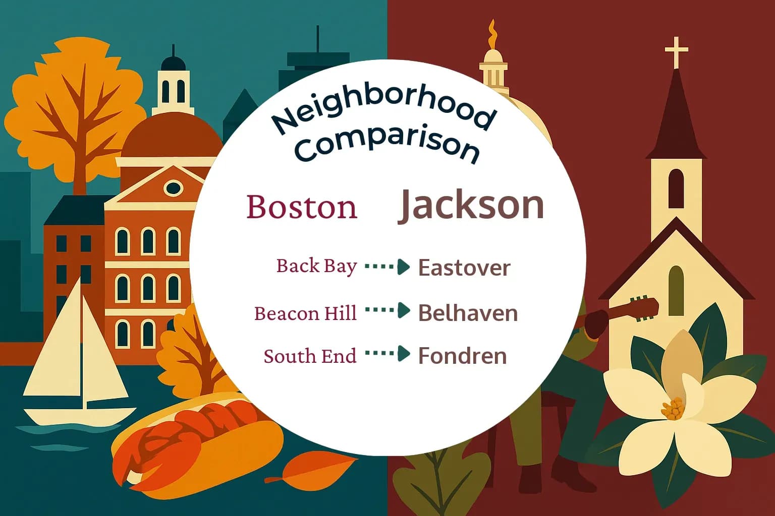 Boston vs Jackson Neighborhood Comparison