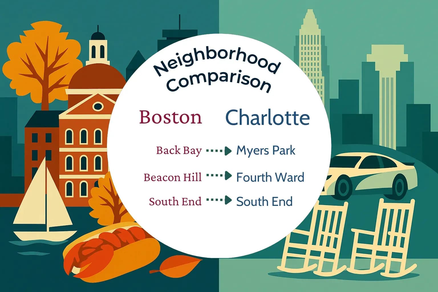 Boston vs Charlotte Neighborhood Comparison