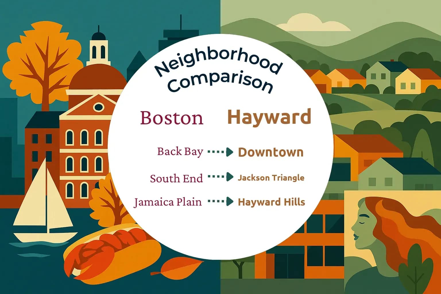 Boston vs Hayward Neighborhood Comparison