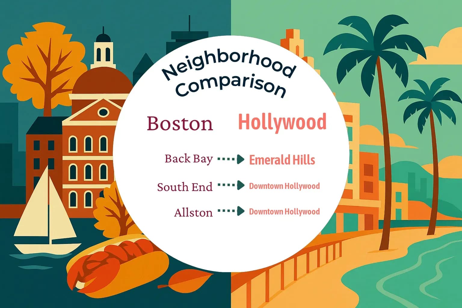 Boston vs Hollywood Neighborhood Comparison