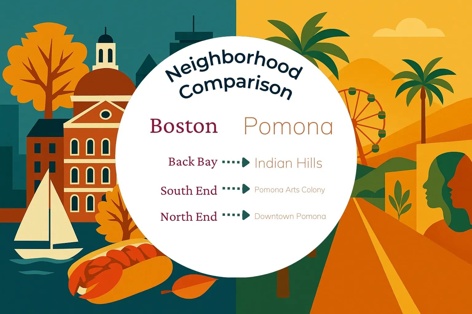 Boston vs Pomona Neighborhood Comparison