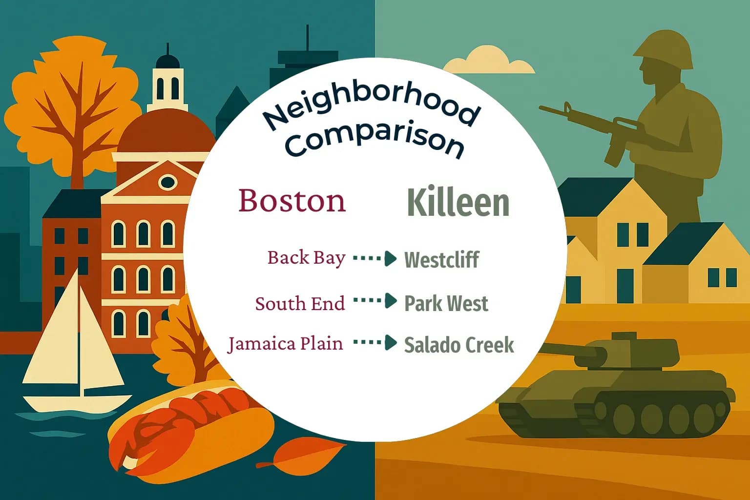 Boston vs Killeen Neighborhood Comparison