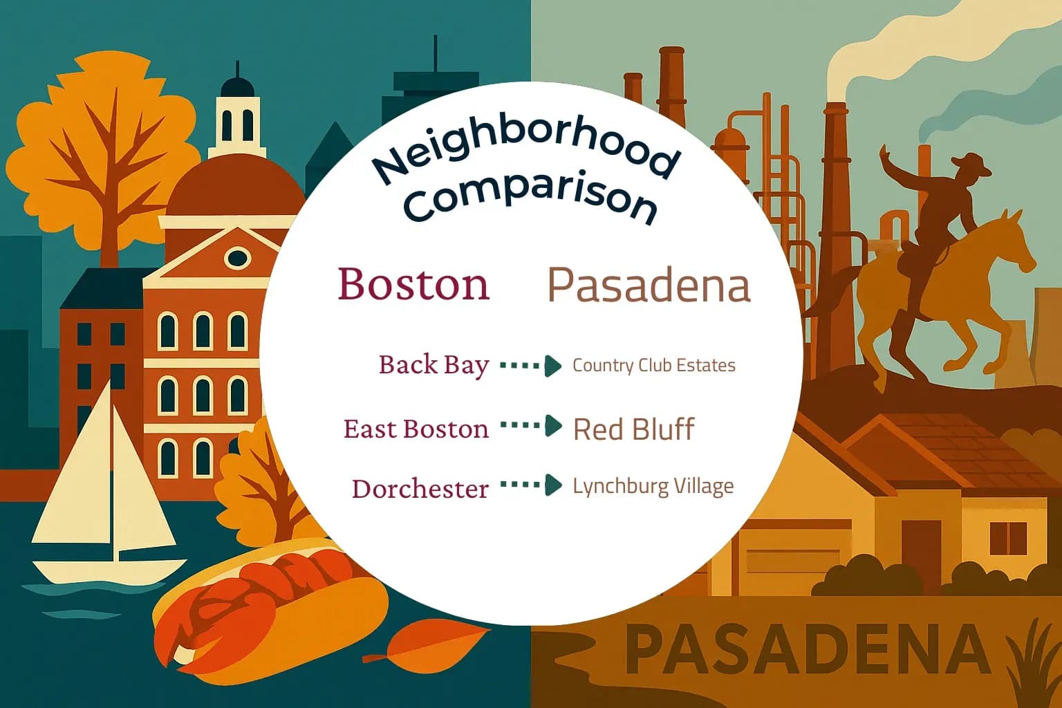 Boston vs Pasadena Neighborhood Comparison