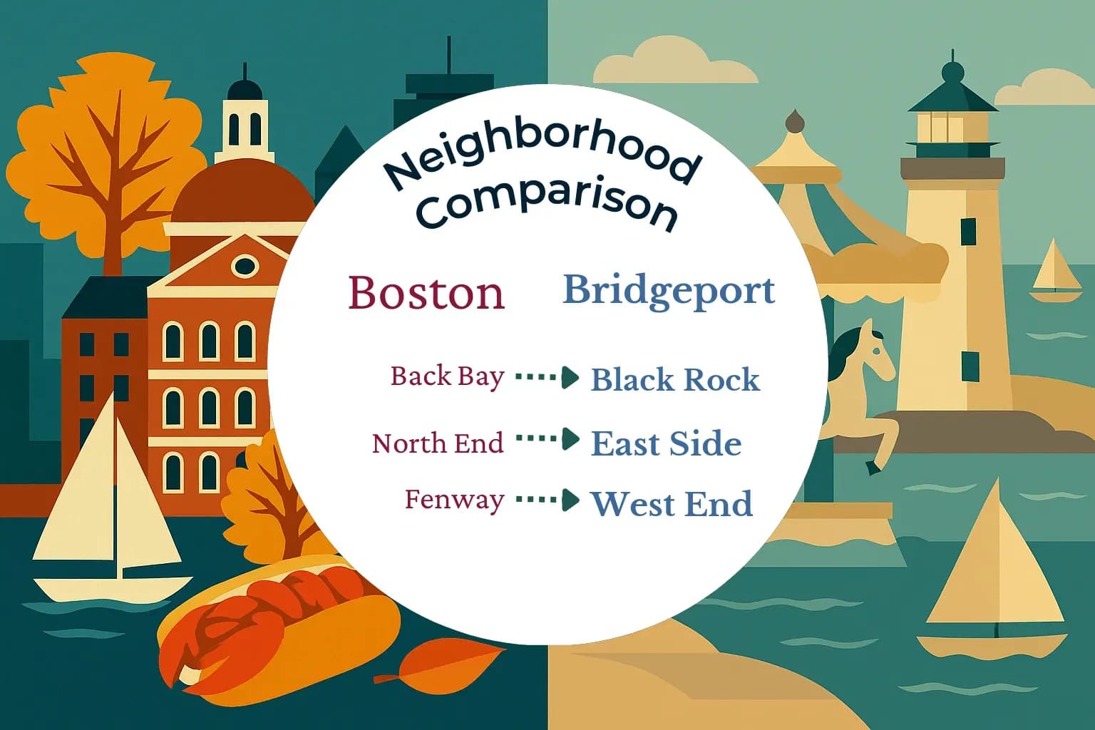 Boston vs Bridgeport Neighborhood Comparison