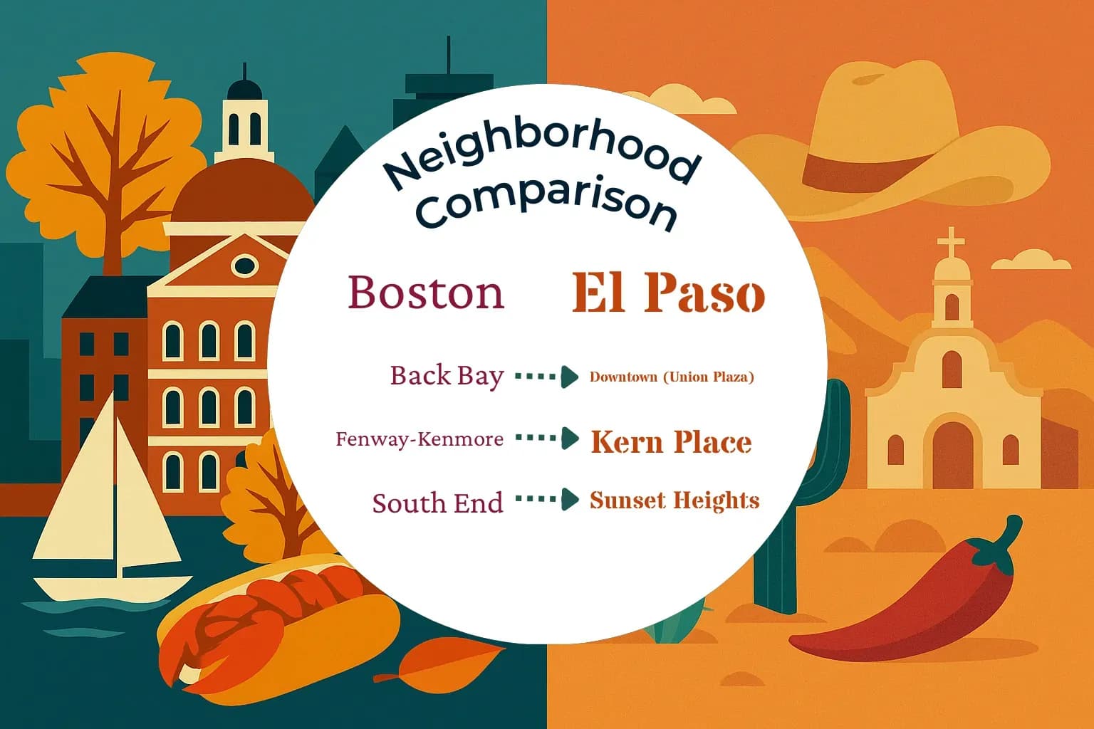 Boston vs El Paso Neighborhood Comparison