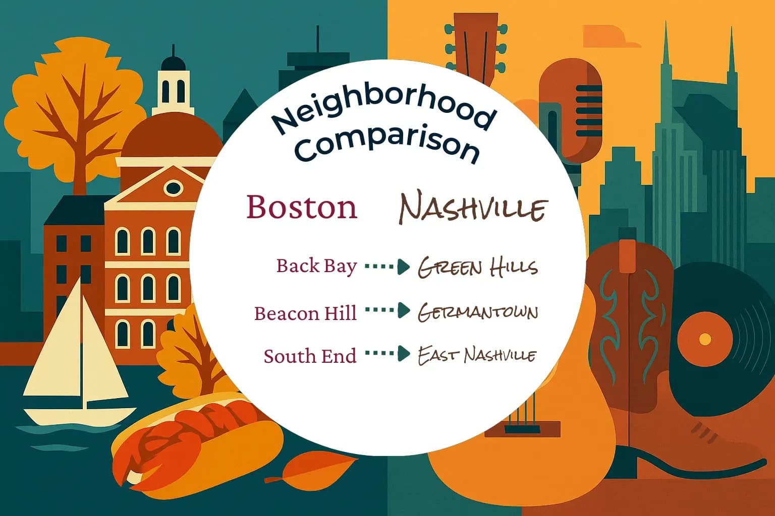 Boston vs Nashville Neighborhood Comparison