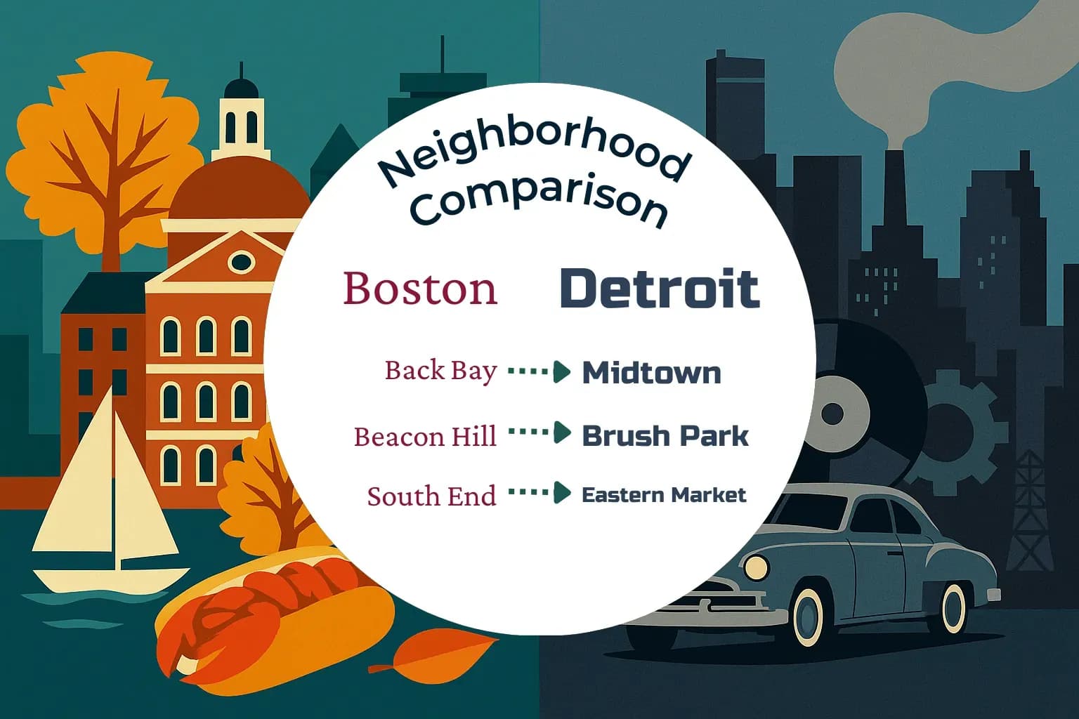 Boston vs Detroit Neighborhood Comparison