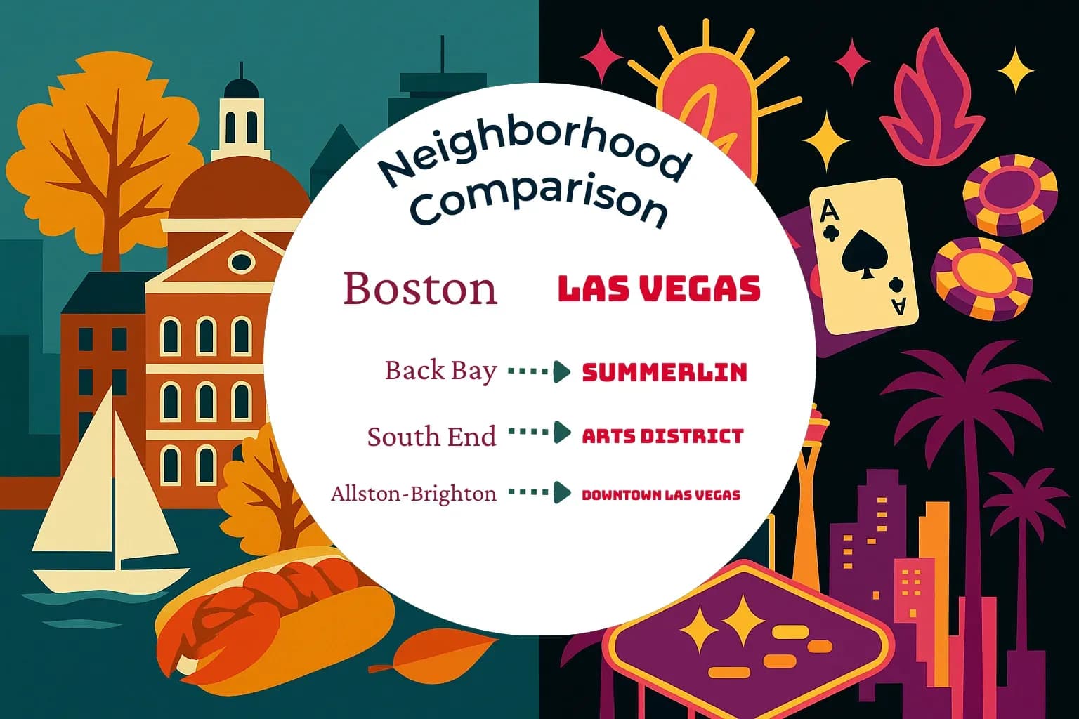 Boston vs Las Vegas Neighborhood Comparison