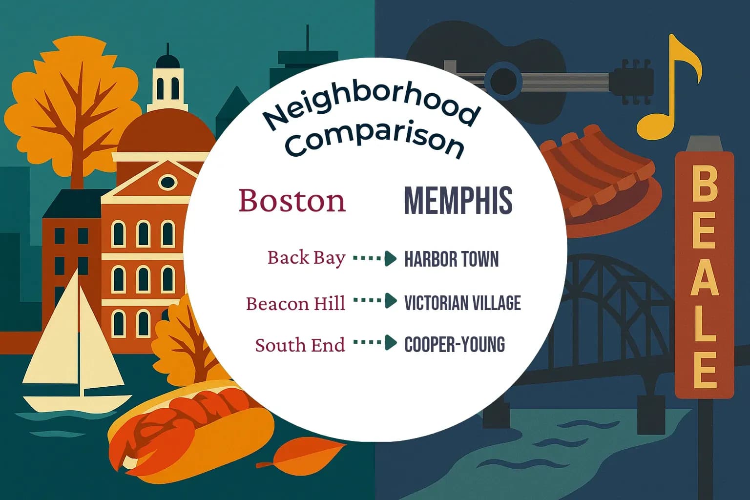 Boston vs Memphis Neighborhood Comparison