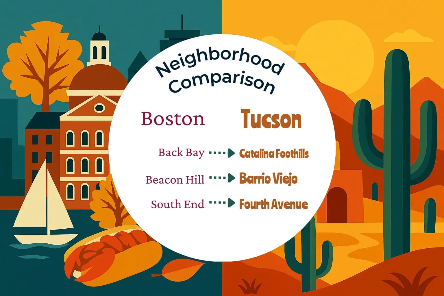 Boston vs Tucson Neighborhood Comparison