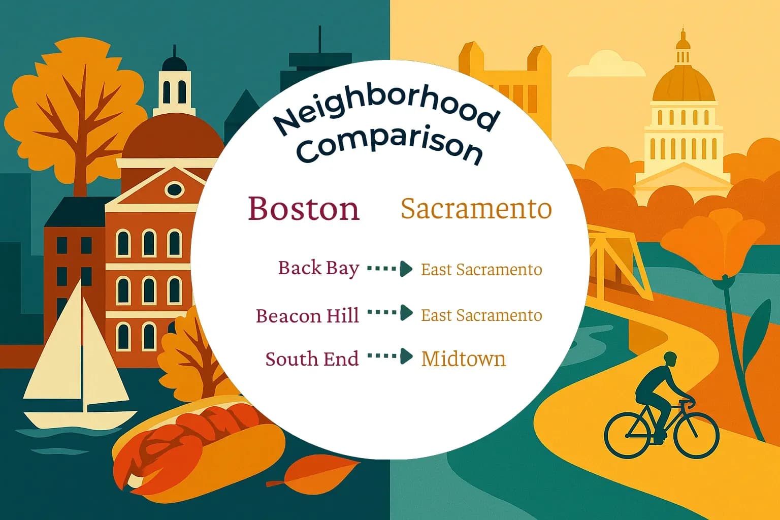 Boston vs Sacramento Neighborhood Comparison