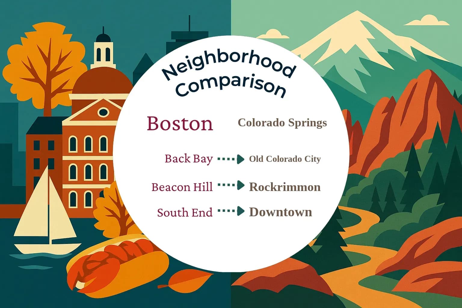 Boston vs Colorado Springs Neighborhood Comparison