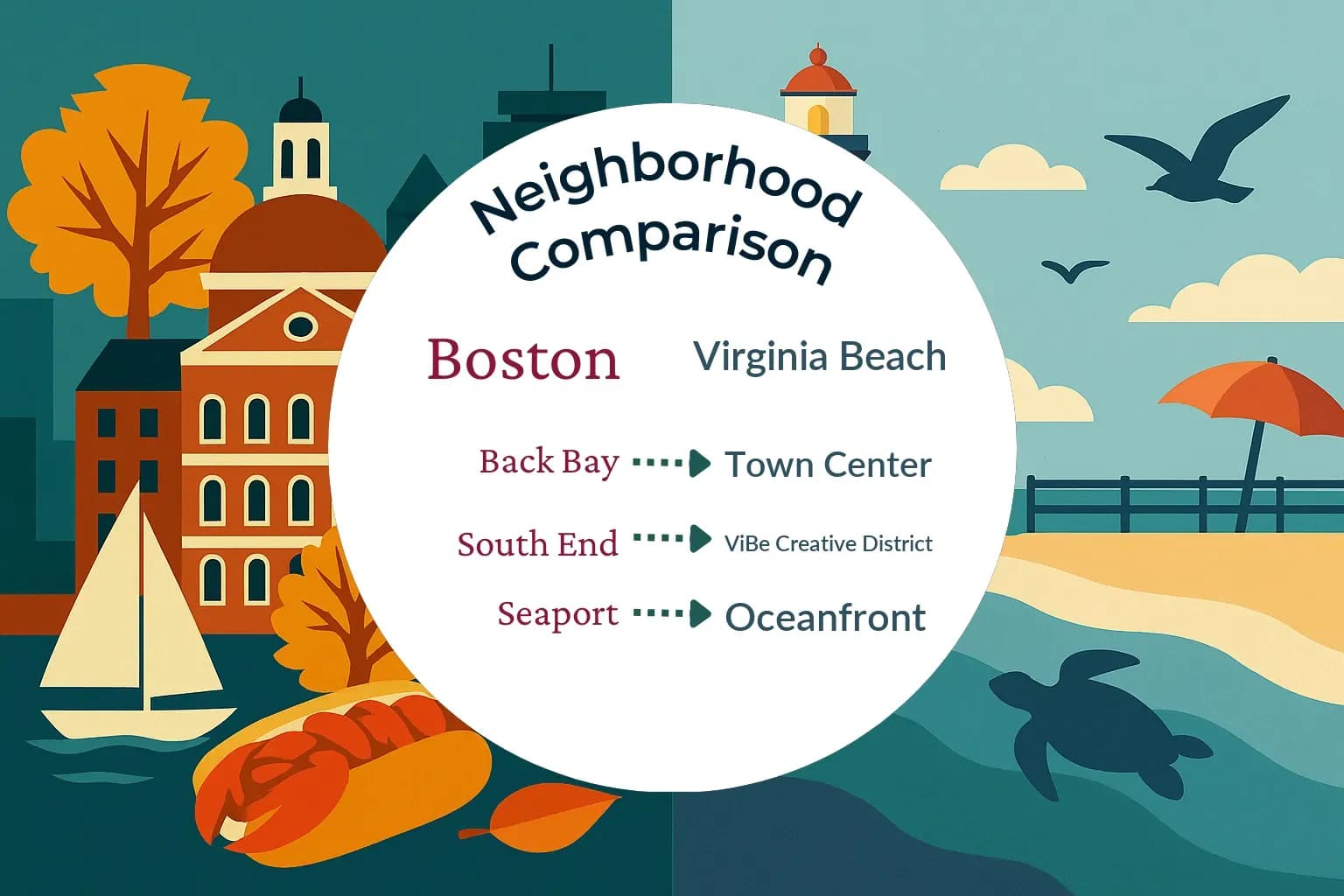 Boston vs Virginia Beach Neighborhood Comparison