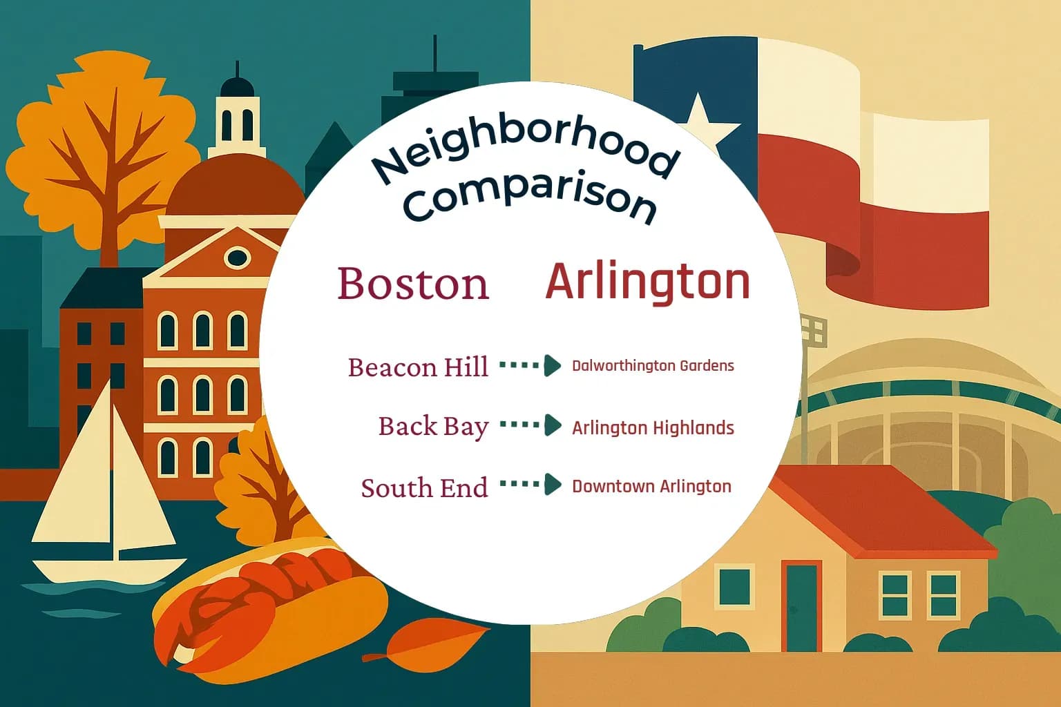 Boston vs Arlington Neighborhood Comparison