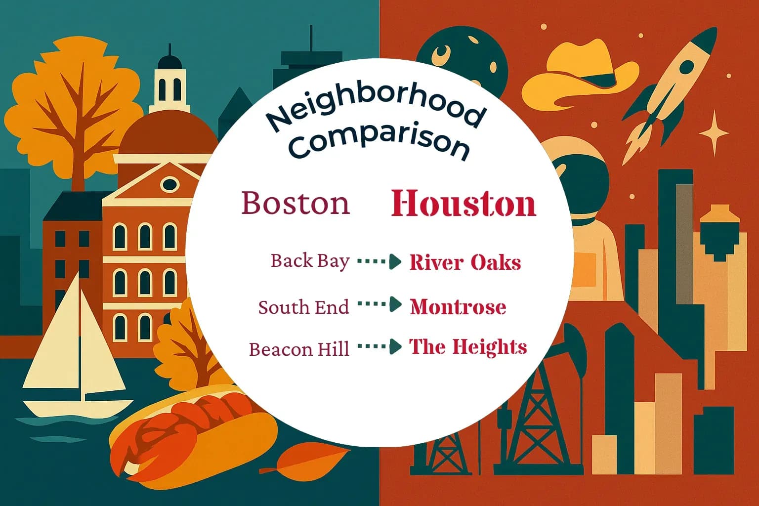 Boston vs Houston Neighborhood Comparison