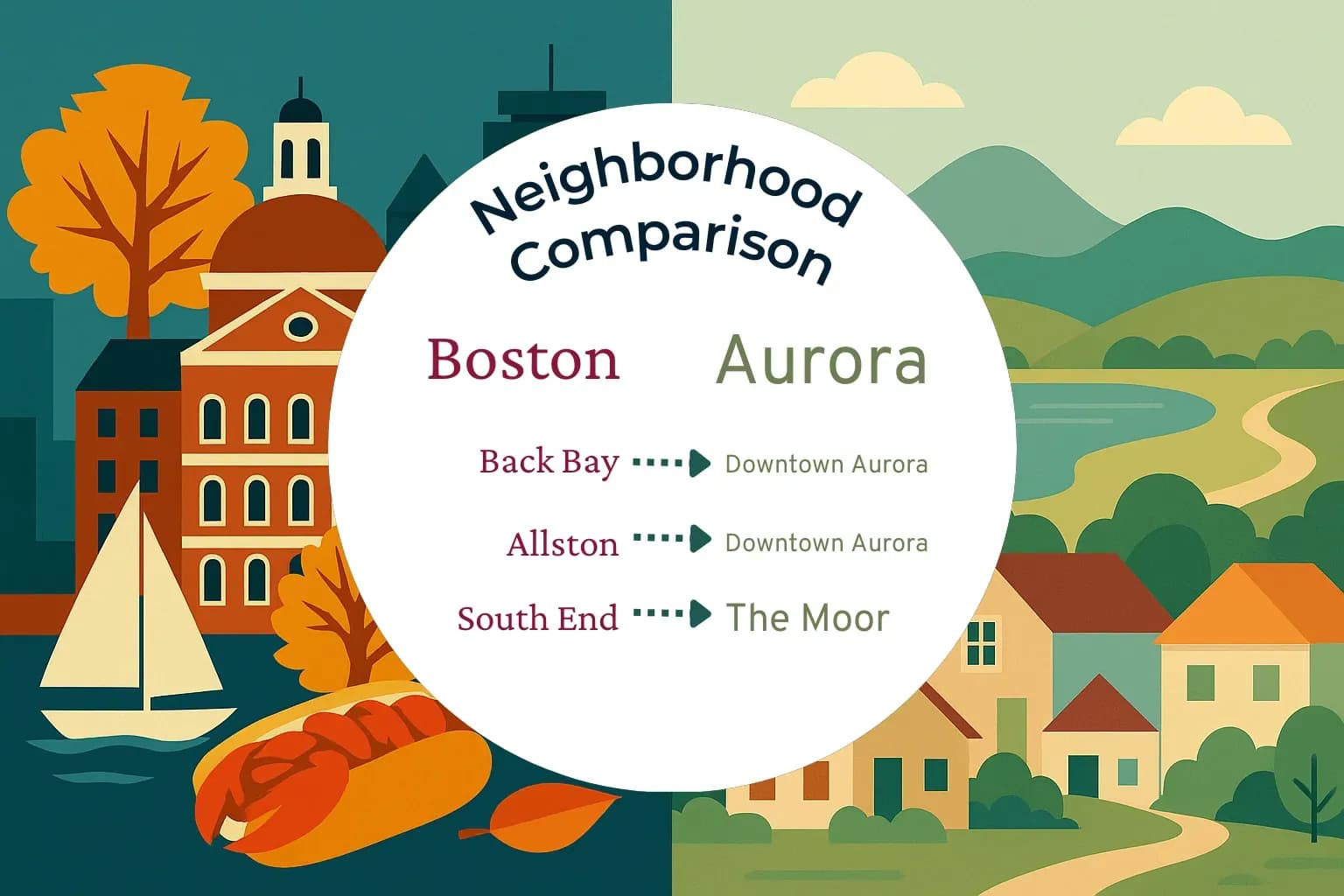 Boston vs Aurora Neighborhood Comparison