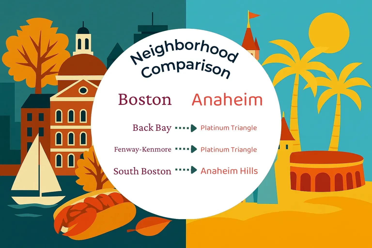 Boston vs Anaheim Neighborhood Comparison
