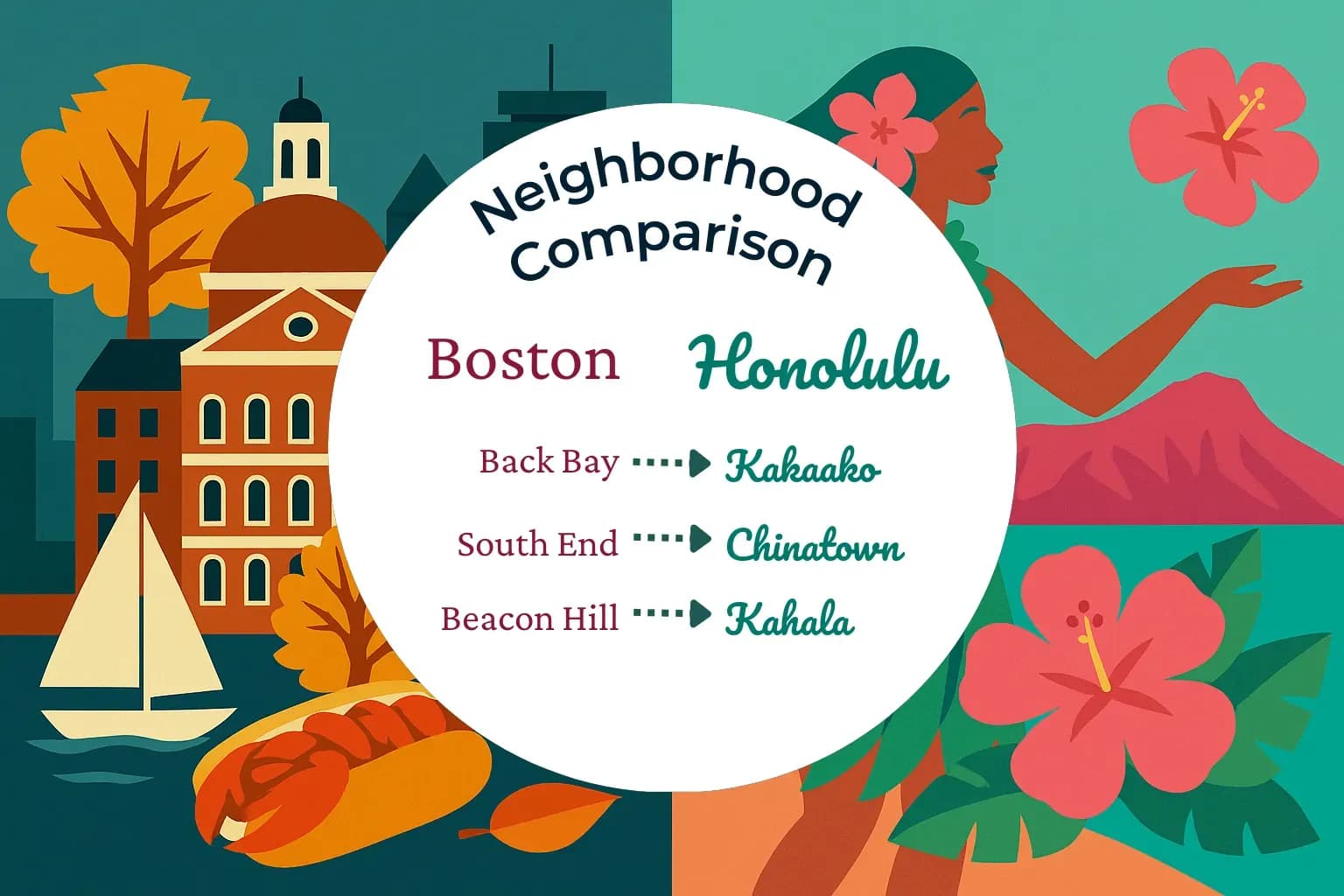 Boston vs Honolulu Neighborhood Comparison