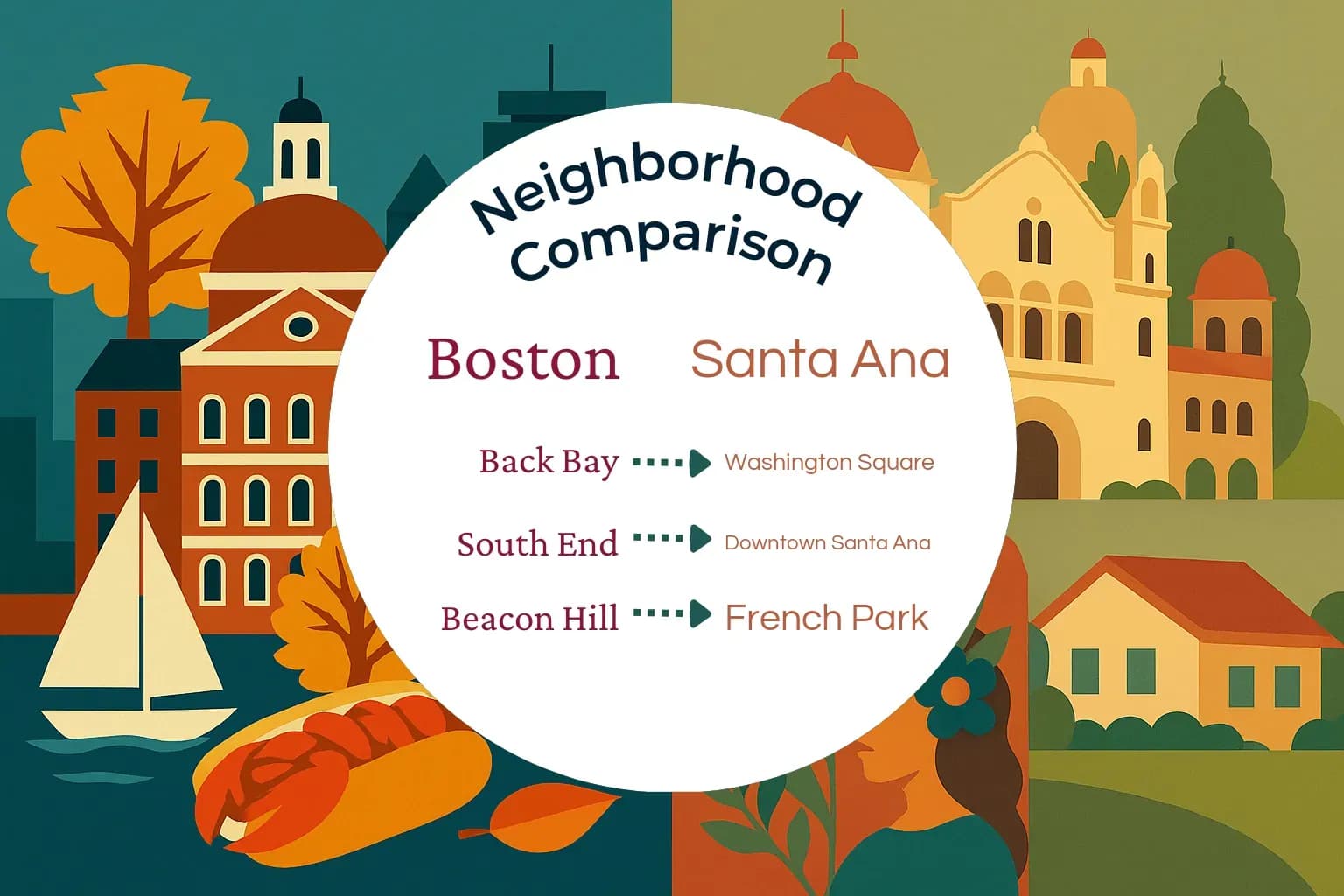 Boston vs Santa Ana Neighborhood Comparison