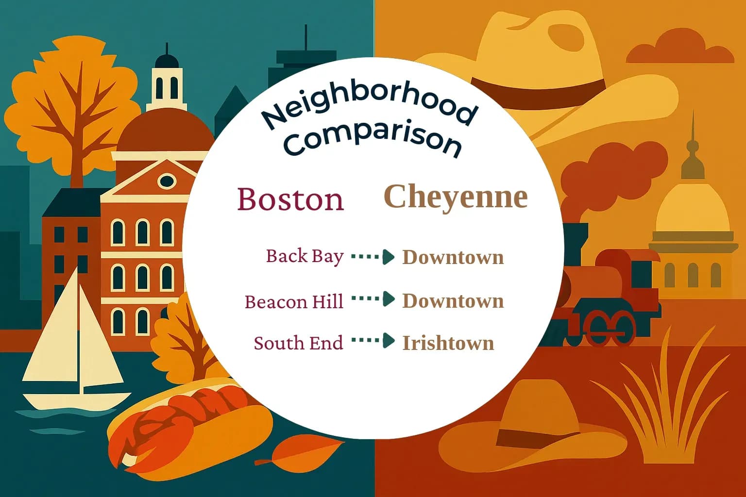 Boston vs Cheyenne Neighborhood Comparison
