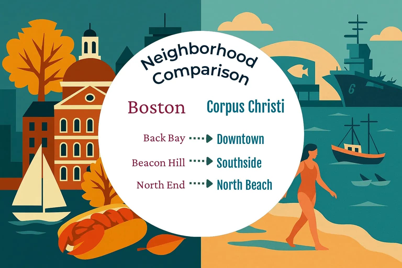 Boston vs Corpus Christi Neighborhood Comparison
