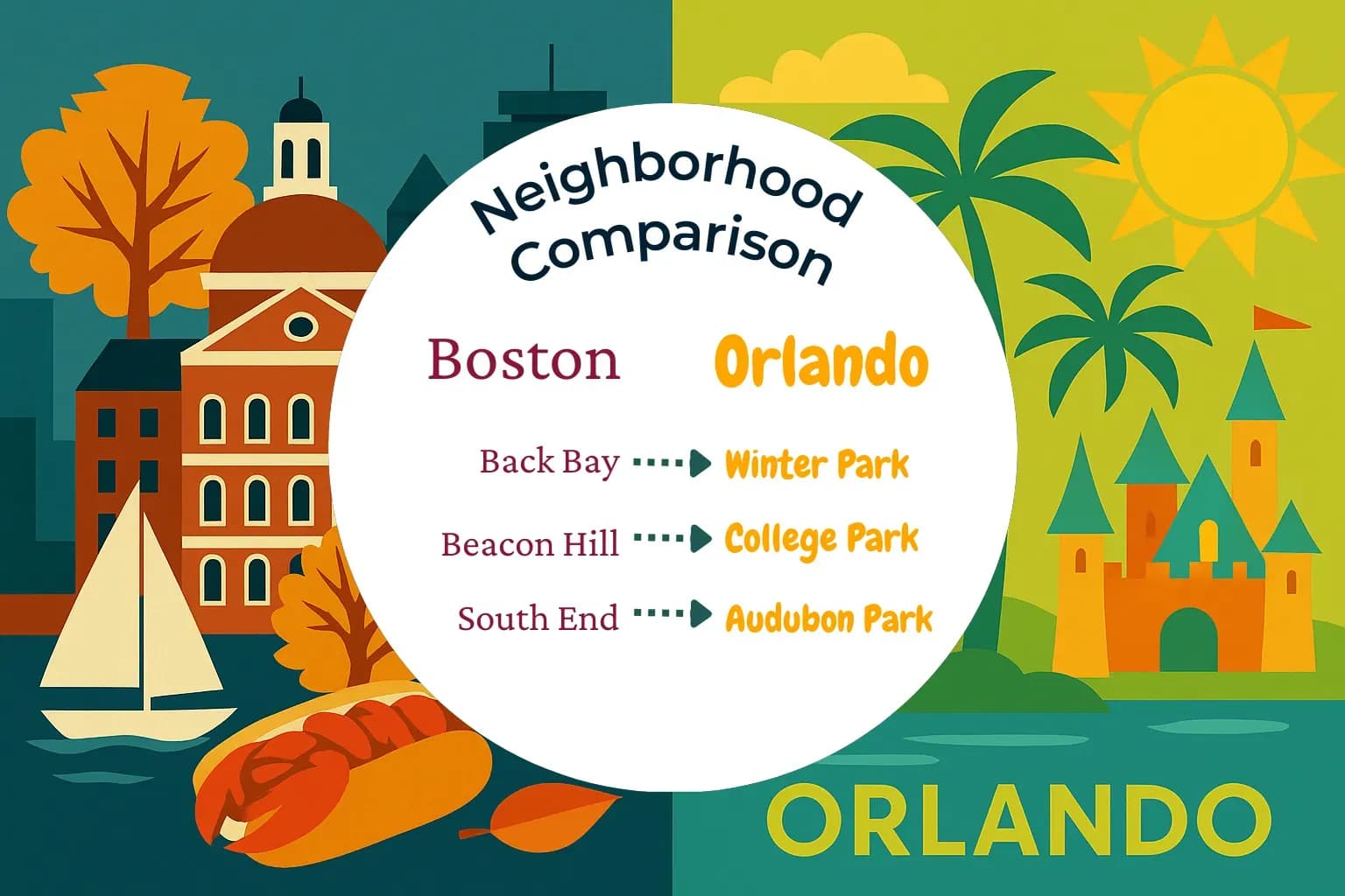 Boston vs Orlando Neighborhood Comparison
