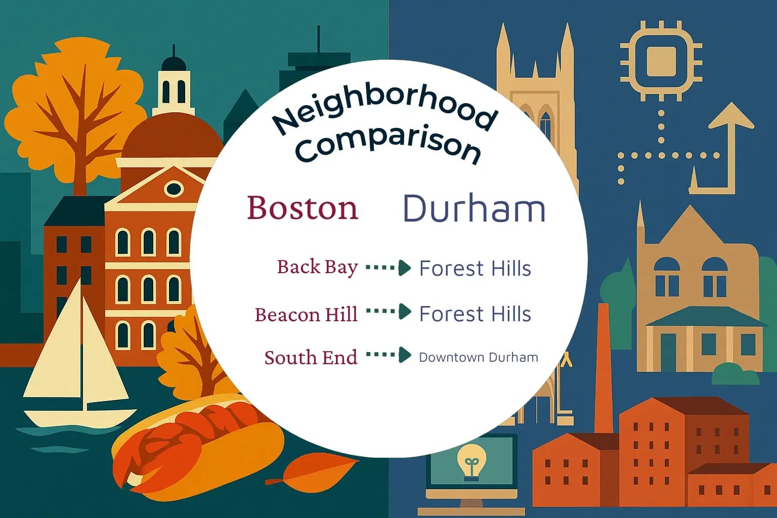Boston vs Durham Neighborhood Comparison