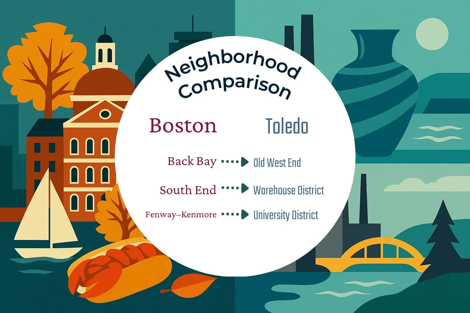 Boston vs Toledo Neighborhood Comparison