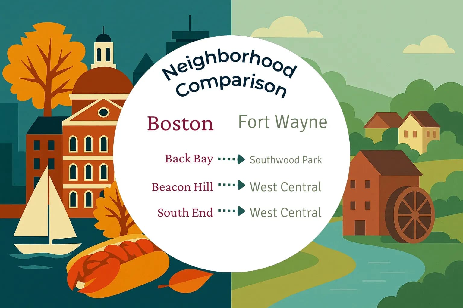 Boston vs Fort Wayne Neighborhood Comparison